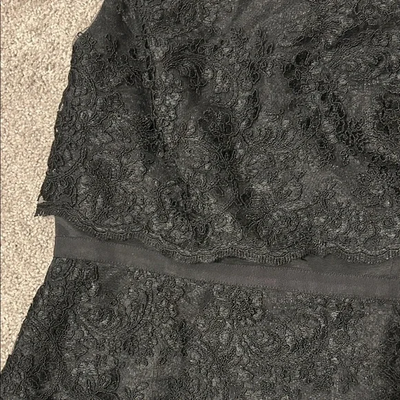 Talbots  Black Lace Sleeveless Dress sz:8P - Picture 3 of 5